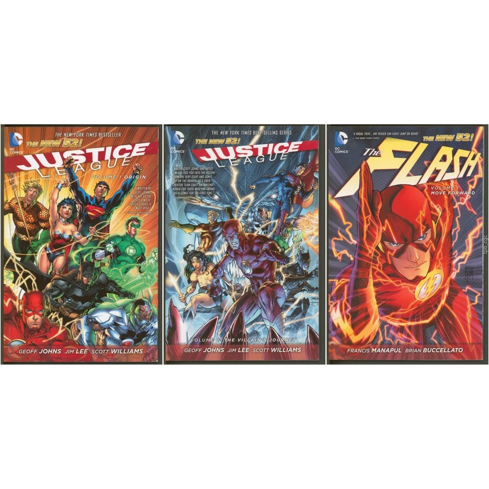 DC Comics Graphic Novel‎ Justice League Flash New 52 TPB Set #1 2